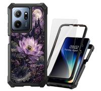 DHYYDSQZ per il consumatore cellulare IRIS Connect 2 /Speakeasy Smart Phone | Protezione dello schermo in vetro temperato resistente a doppio strato duro PC morbido TPU Bumper antiurto copertura