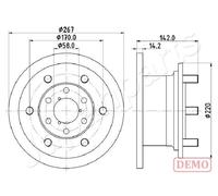 DI-0254C Disco freno IV.DAILY I .AR.8(Prezzo singolo) Japanparts