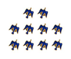 Di 10 Colombe Alla Moda Pin Abbigliamento Casual Lega Abbigliamento Gioielli Unisex Lega Texture Adatto per il Partito Moda Risvolto, Medium, come descritto
