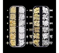 Di 2 incanti artistici giapponesi alla moda in metallo per manicure e accessori per feste Unguis Art Addons