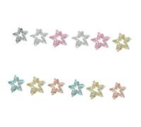 Di 6/12 Accessori Per Capelli Colorati Scintillante Forma Stella Artigli Clip Grip per Lungo e Breve Coda di Cavallo Titolare Colorato Grip
