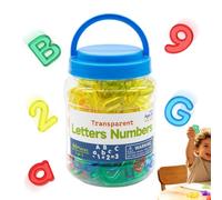 ' di abbinamento lettere maiuscole in lattina | Giocattoli trasparenti per imparare i numeri per asilo homeschooling concentrazione e bambini bambine