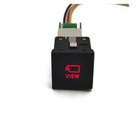 Di accensione/spegnimento per fendinebbia a LED rosso per auto, interruttore radar e scarico, adatto per VW Golf 6 MK6 Golf 5 Jetta Scirocco 2006-2012(VIEW)