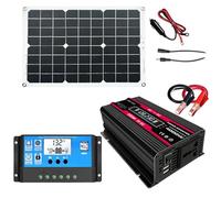 di alimentazione solare | Caricatore a batteria solare 220 V AC Inverter Kit - Mobile Solar Panel Pack Campeggio RV Power Backup Attrezzatura Avventura Esterna, Installazione Sollar