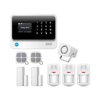Di Allarme 3G GSM Di Allarme Di Sicurezza Domestica Aziendale Wireless Con Sensori Di Rilevamento Del Telecomando APP per Ville e Magazzini(White color Kit 2)