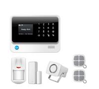 Di Allarme 3G GSM Di Allarme Di Sicurezza Domestica Aziendale Wireless Con Sensori Di Rilevamento Del Telecomando APP per Ville e Magazzini(White color Kit 1)