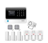 Di Allarme 3G GSM Di Allarme Di Sicurezza Domestica Aziendale Wireless Con Sensori Di Rilevamento Del Telecomando APP per Ville e Magazzini(White color Kit 3)