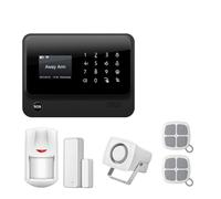 Di Allarme 3G GSM Di Allarme Di Sicurezza Domestica Aziendale Wireless Con Sensori Di Rilevamento Del Telecomando APP per Ville e Magazzini(Black color Kit 1)