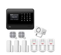 Di Allarme 3G GSM Di Allarme Di Sicurezza Domestica Aziendale Wireless Con Sensori Di Rilevamento Del Telecomando APP per Ville e Magazzini(Black color Kit 3)