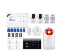 di allarme 4G/WIFI Kit di sicurezza domestica wireless W184 Pannello di allarme GSM Dispositivi domestici intelligenti Sensore for finestre/porte,Controllo completo dell'allarme(KIT 2)