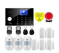 Di allarme cablato wireless for la sicurezza antifurto domestica intelligente Allarme GSM 433 MHz Controllo app casa wireless,Espandibile(W7B5)