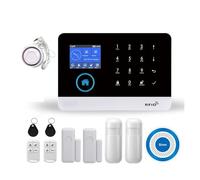 Di Allarme Di Sicurezza Antifurto For Casa Intelligente Senza Fili WiFi GSM Con Sirena Stroboscopica Esterna/interna Smart Life TUYA APP Telecomando(F)