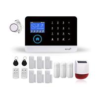 Di Allarme Di Sicurezza Antifurto For Casa Intelligente Senza Fili WiFi GSM Con Sirena Stroboscopica Esterna/interna Smart Life TUYA APP Telecomando(N)