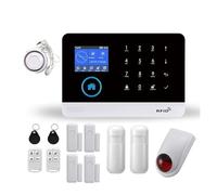 Di Allarme Di Sicurezza Antifurto For Casa Intelligente Senza Fili WiFi GSM Con Sirena Stroboscopica Esterna/interna Smart Life TUYA APP Telecomando(J)