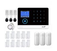 Di allarme di sicurezza domestica GSM citofono telecomando composizione automatica rilevatori 433 MHz controllo APP Tuya(H)