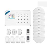 Di allarme for antifurto domestico GSM Unità centrale Pannello di allarme Controllo APP intelligente con rilevatore di sensori di movimento per Ville e Magazzini(KIT 4)