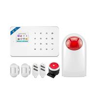 Di allarme for antifurto domestico GSM Unità centrale Pannello di allarme Controllo APP intelligente con rilevatore di sensori di movimento per Ville e Magazzini(KIT 2)