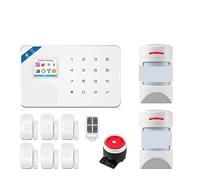 Di Allarme GSM Kit Allarme Domestico Supporto Anti-animale Domestico Rilevatore Sensore Di Movimento Sensore Porta Sirena,Controllo completo dell'allarme(KIT 1)