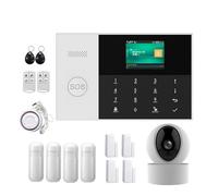 Di Allarme GSM WIFI Kit Intelligenti Di Allarme Di Sicurezza Domestica RFID Rilevatore Di Movimento PIR Con Controllo APP Telecamera IP(PG105-F..)