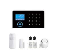 di allarme intelligente 4G GSM Tuya APP Controllo Sensore PIR Sicurezza domestica intelligente senza fili,Controllo completo dell'allarme(4G-set A)