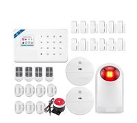 di allarme Kit for la casa Supporto GSM Allarme Tuya Sensore di movimento intelligente Rilevatore Sensore porta Sirena da 120 dB per Ville e Magazzini(KIT 2)