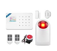 di allarme Kit for la casa Supporto GSM Allarme Tuya Sensore di movimento intelligente Rilevatore Sensore porta Sirena da 120 dB per Ville e Magazzini(KIT 1)