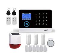 Di Allarme Sicurezza Domestica WIFI 4G Con Sensore Movimento For Animali Domestici Sirena Stroboscopica Interna Antifurto For APP TUYA Smart Life Semplice Sicuro(N)