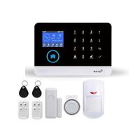 Di Allarme Sicurezza Domestica WIFI 4G Con Sensore Movimento For Animali Domestici Sirena Stroboscopica Interna Antifurto For APP TUYA Smart Life Semplice Sicuro(F)