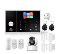 Di Allarme Sicuro For Allarme Wi-Fi For Uso Domestico Kit Di Allarme Antifurto Securiti Senza Fili Tuya Smart Home APP(F)