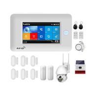 Di Allarme TUYA Allarme Domestico Senza Fili Allarmi Di Sicurezza WIFI For La Casa Antifurto GSM APP Il Telecomando Funziona(L)