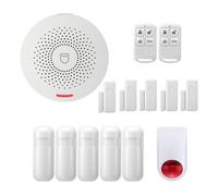 di allarme WiFi Kit antifurto sicurezza wireless con rilevatore movimento Sensore porta Smart Life App Home Facile Da Installare(M)