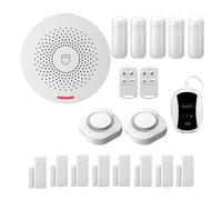 di allarme WiFi Kit antifurto sicurezza wireless con rilevatore movimento Sensore porta Smart Life App Home Facile Da Installare(O)