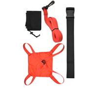 di allenamento di resistenza al nuoto - Cintura elastica con paracadute da traino e cintura regolabile per adulti, borsa portaoggetti in rete, per il sollevamento