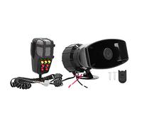 di altoparlanti con sirena per auto da 100 W con microfono PA per indirizzo pubblico - Tromba di emergenza da 12 V e 7 suoni di allarme per camion, , barche, veicoli fuoristrada