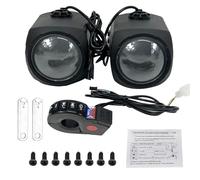 Di Altoparlanti Per Manubrio Per Moto - Stereo Compatto Con Supporto Portatile Con Qualità Audio HiFi, Radio FM E Audio Amplificato | Altoparlanti Resistenti Alle Intemperie Per Lunghi Viaggi