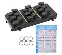 di apprendimento per chitarra touche guitare apprentissage Strumento per accordi di aiuto per chitarra non doloroso 110 accordi 18 pulsanti per l'allenamento Übungshilfen