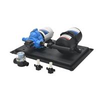 Di approvvigionamento idrico integrato con stabilizzazione della pressione for yacht e camper, comprese pompe booster da 12 V/24 V kit di acqua ad alto flusso litri per Petrolio, Diesel, Petrolio(12V)