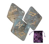 di astrologia, Gioco di delle rune, di gioco di previsione della divinazione a 8 facce | Squisiti di rune poliedriche con borsa con coulisse per giochi da tavolo di divinazione