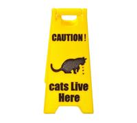 di avvertimento per gatti, segno di vomito di gatto | di avvertimento per gatti stampata divertente - Bellissimo cartello di avvertimento da giardino, segnale di avvertimento novità per