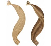 DI BIASE EXTENSION CAPELLI LISCI CIOCCHE ADESIVE 2.5GR 2.5GR X 10PZ 50CM ART. STKR 4 CM, 31 Castano Mogano acceso