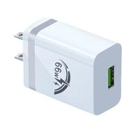 di blocco USB | Blocco di ricarica rapida di alimentazione USB da 66 W per smartphone | Adattatore per caricabatterie rapido per americana Cubo di ricarica da viaggio portatile per viaggi di lavoro, h