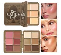 di blush correttore e crema, blush correttore crema | Cream Contour Foundation | di blusher e contorno del viso a 12 colori, tinta naturale della guancia per le ragazze