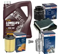 Di Bosch Controllo Set 5L mannol 5W-30 Longlife per VW Golf Plus 1.4 TSI