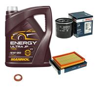 Di Bosch Controllo Set 5L mannol Energia Ultra JP 5W-20 per Nissan Micra IV