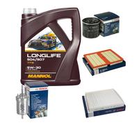 Di Bosch Controllo Set 5L mannol Longlife 504/507 5W-30 per Seat Ibiza IV