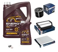 Di Bosch Controllo Set 6L mannol Energia Ultra JP 5W-20 per Hyundai IX35