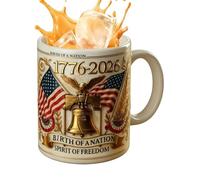 di caffè patriottica,250 di souvenir patriottica per l'anniversario - 1776-2026 commemorativa cerimoniale - regalo per gli appassionati di storia, uomini, famiglia, amici, padre