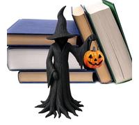 di calette di -Resina Totica Fantasia Scuro Retro, Candela di Candela di Halloween con Corvi di plastica | Statua Decorativa di uccelli per la d