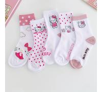 di calzini per bambini Hello Kitty di Sanrio, con stampa a rosa e . Questi calzini e traspiranti, con uno stile per abiti casual i o a tema .