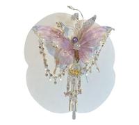 Di Capelli Da Sposa - Fiori Di Capelli Da Sposa | Pinze Per Capelli Da Sposa | Accessorio Per La Testa Con Papillon In Seta E Rosa Per Le Ragazze Cosplay Festival Quotidiano Vacanza In Spiaggia